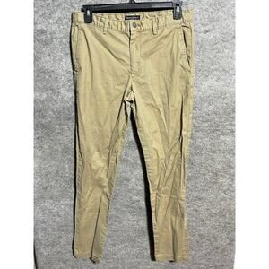 Banana Republic Pants Mens 33x34 Skinny Fit Stretch Chino Low Rise Brown